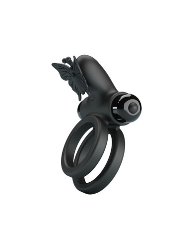 Pretty Love - Vibrating Dual Rings - Ерекційне вібро кільце, 3.2-3.8 см - купити в Києві, Україні